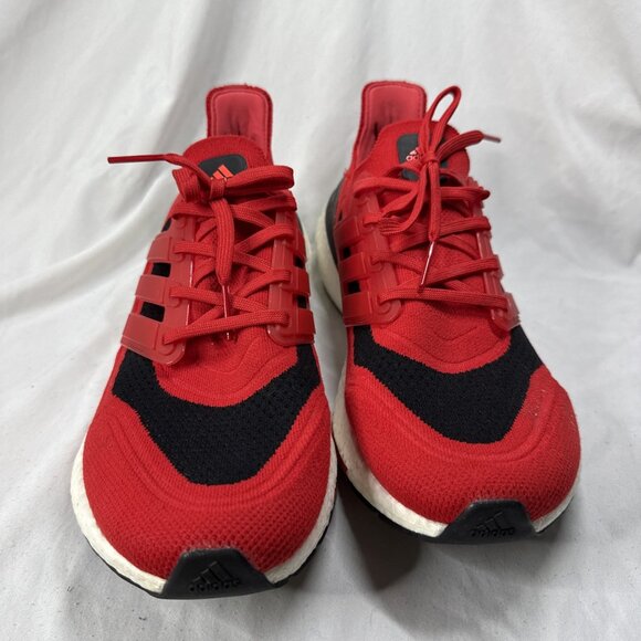 Adidas UltraBoost 21 Running Shoes Mens Size 11 Vivid Red Solar‎ Black Sneakers main image 10